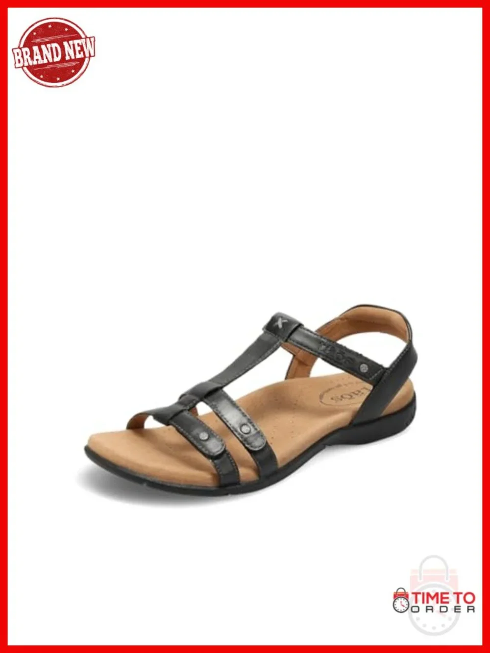 Full Grain Leather Arch & Metatarsal Support Slide Sandal